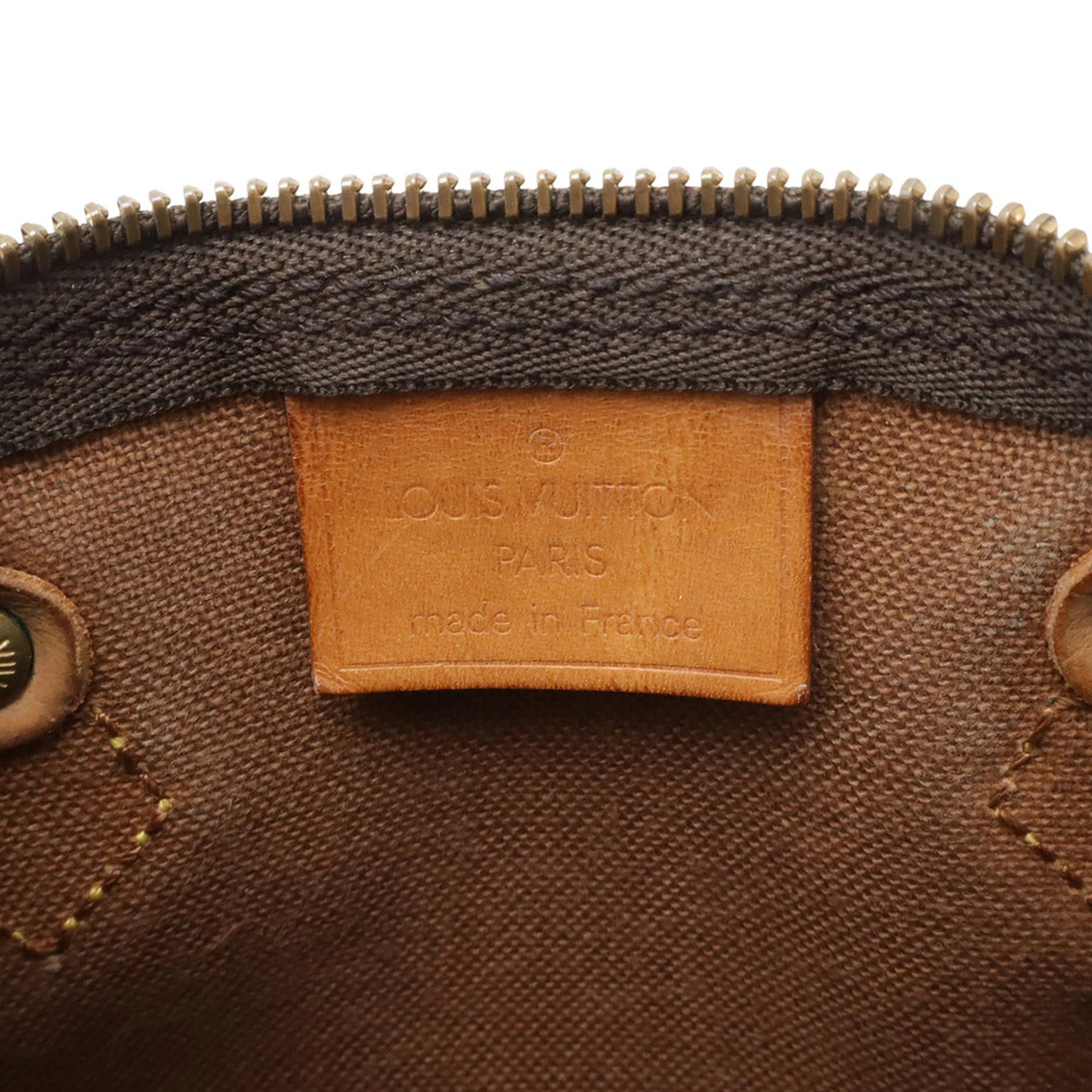 LOUIS VUITTON Authentic Brown Monogram Mini Speedy Pouch - Picture 9 of 9